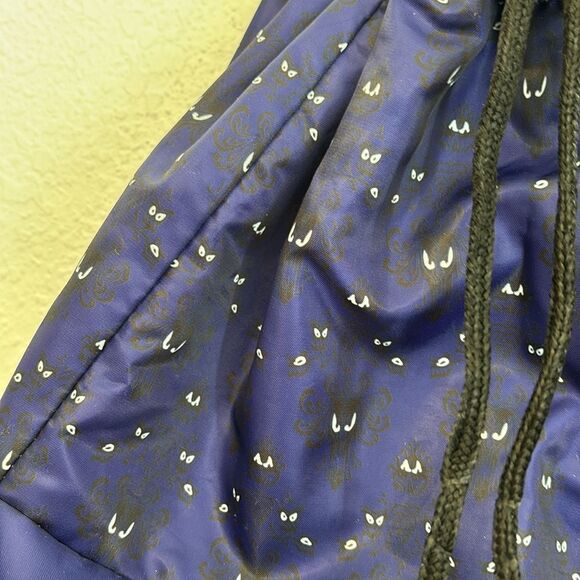 Disney Parks The Haunted Mansion Wallpaper Drawstring Backpack - Picture 3 of 5